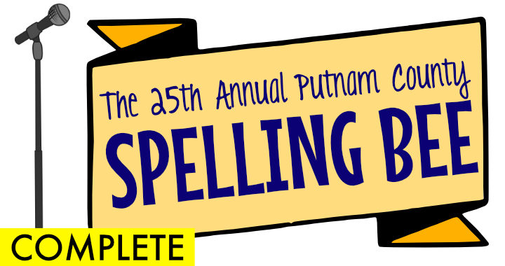 25th Annual Putnam County Spelling Bee musical practice tracks for all parts and songs